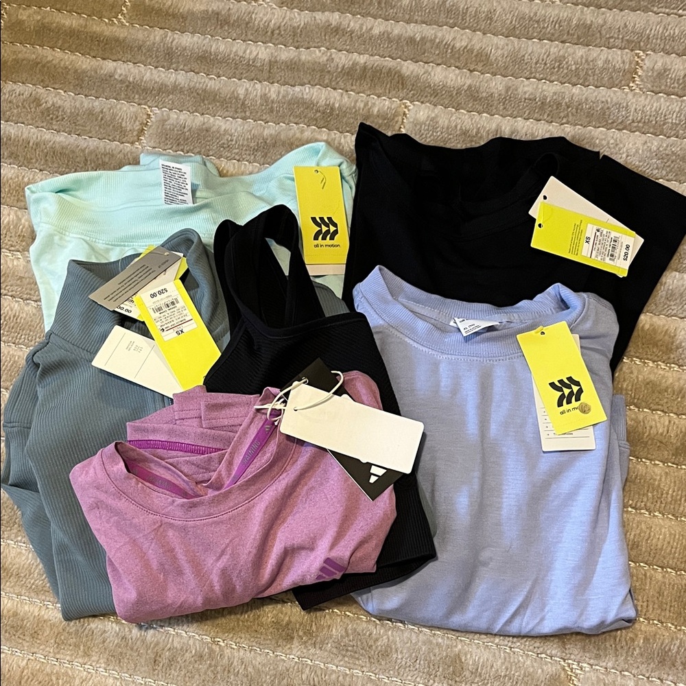 All in Motion & Adidas | 8 pc Athletic top bundle